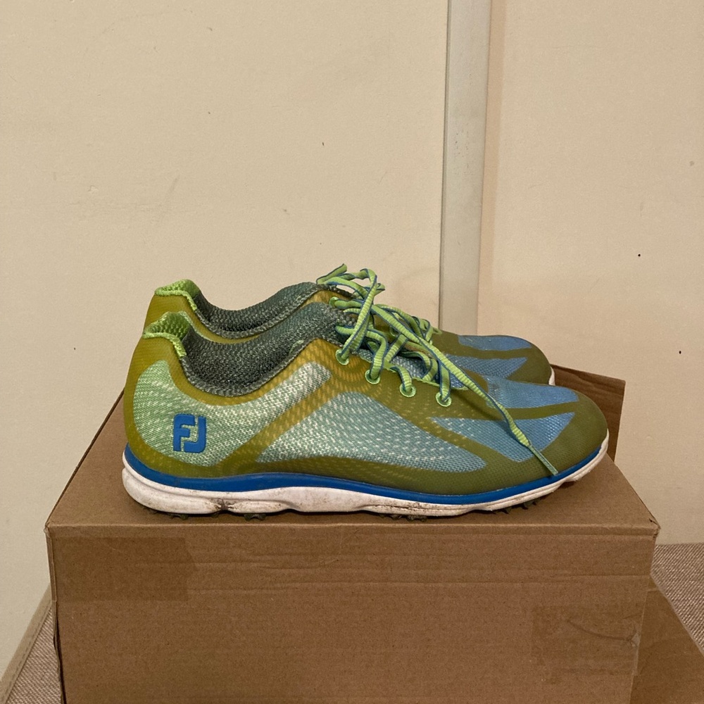 FootJoy Green and Blue Women’s Golf Shoes